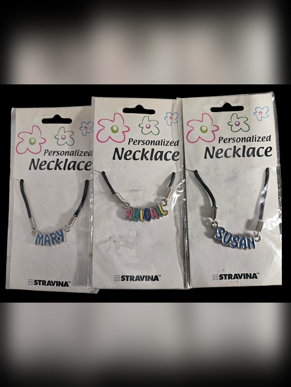 Stravina (Pick 1)  Personalized Name Necklace - Mary, Abigail Or Susan